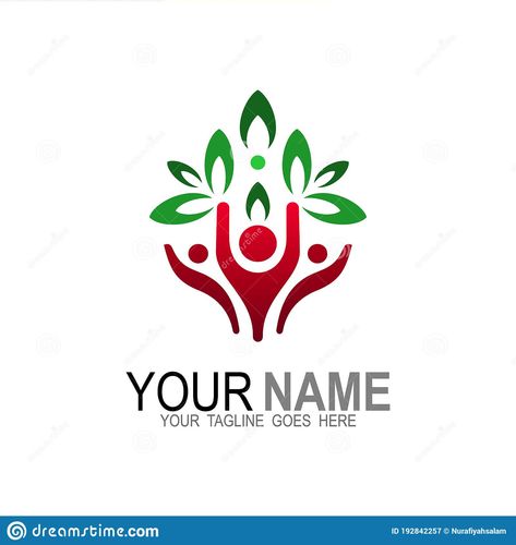 Ngo Logo, Association Logo, Family Symbol, Logo Floral, Abstract Nature, Graphic Design Logo, Design Logo, Stock Vector, Vector Illustration