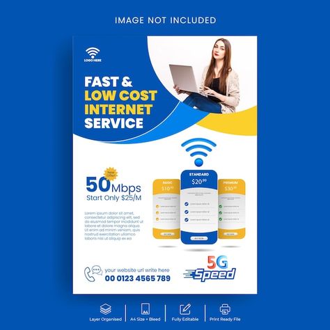 Vector internet provider and telecommuni... | Premium Vector #Freepik #vector Internet Service Provider Design, Internet Poster Design, Telecommunications Design, Technology Poster, Technology Posters, Internet Providers, Internet Service Provider, Promotional Design, Brochure Design Template