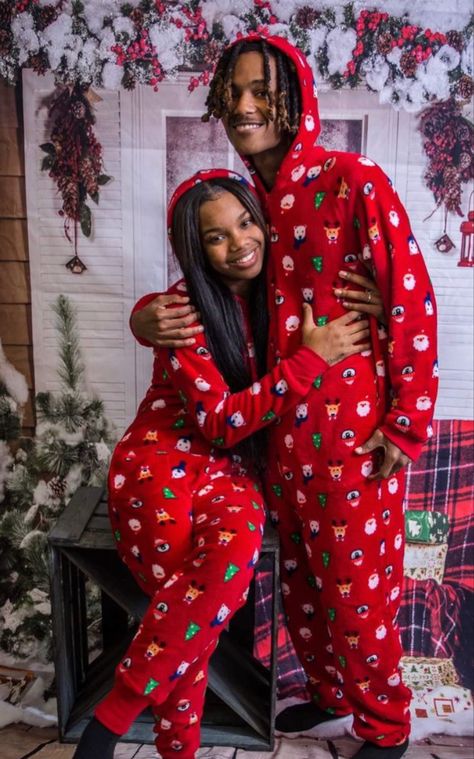 Matching Pajamas, Pajamas, Wall, Christmas, Red, Black