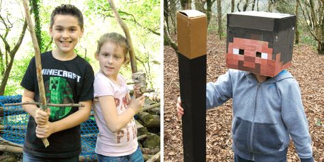 kids at summer camp on a minecraft inspired adventure Minecraft Camp, Woodland Classroom, Popular Video Games, Outdoor Education, Forest School, Go Wild, Nature Activities, Popular Videos, Survival Skills