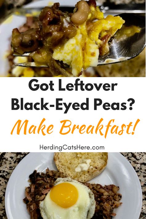 Looking for a way to finish off leftover black-eyed peas from New Years? Try my twist on this breakfast dish. You will not be disappointed. Black Eyed Peas Leftovers, Leftover Black Eyed Peas Recipes, Blackeyed Peas, Black Eyed Peas Recipe, Black Eyed Beans, Pea Recipes, Keto Diet Food List, Leftovers Recipes, Food List