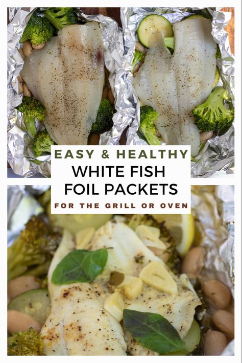 Foil Packet Fish, Baked Fish In Foil, Fish In Foil, Fish In Foil Packets, Tin Foil Meals, Hobo Packs, Foil Pack Dinners, Foil Packet Dinners, Dinner Recipes Healthy Family