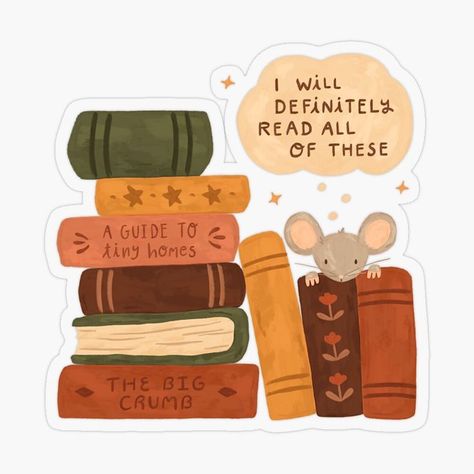 Book Pile, A Cute Drawing, Thought Bubble, Pile Of Books, Tea And Books, Cute Drawing, Thought Bubbles, Little Mouse, Book Drawing