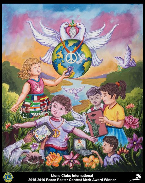 2015-16 Merit Award Winner  Paras Vanjari 11 years old India  Sponsored by Satara Janseva Lions Club Award Winning Drawings, Peace Poster Drawing Ideas, World Peace Art, Pollution Drawing, Pollution Poster, Air Pollution Poster, Save Earth Drawing, Old India, Peace Drawing