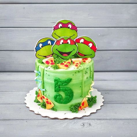 Cake Turtle Ninja, Ninja Turtle Theme Cake, Simple Ninja Turtle Cake, Ninja Turtle Birthday Cake Diy, Ninja Turtle Birthday Cakes For Boys, Ninja Turtles Cakes, Tmnt Cake Ideas, Ninja Turtle Sheet Cake, Ninja Turtles Cake Ideas