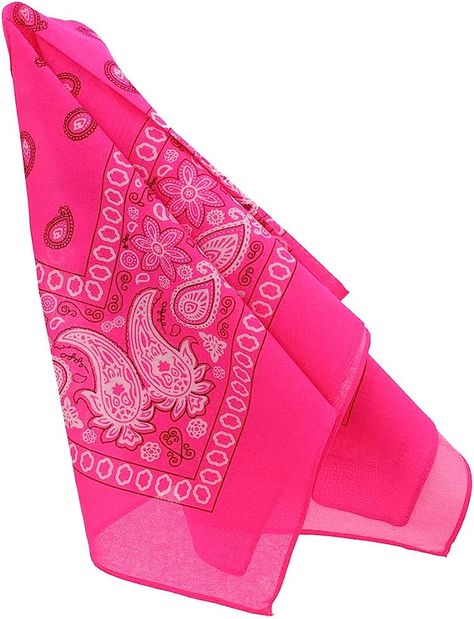 Amazon.com: Motique Accessories 22 Inch Neon Cotton Paisley Bandana - Pink : Clothing, Shoes & Jewelry Pink Bandana, Pink Clothing, Paisley Bandana, Pink Birthday Party, Green Shop, Bandana Headband, Pink Friday, Bandana Hairstyles, Head Piece