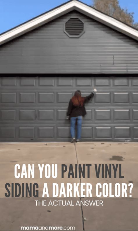 Can You Paint Vinyl Siding Darker? (The Actual Answer) - Mama and More Vinyl Siding Paint Colors, Dark Vinyl Siding, Siding Paint Colors, Vinyl Siding Paint, Vynal Siding, Vynil Siding, Paint Vinyl Siding, Vinyl Siding Trim, Replacing Vinyl Siding