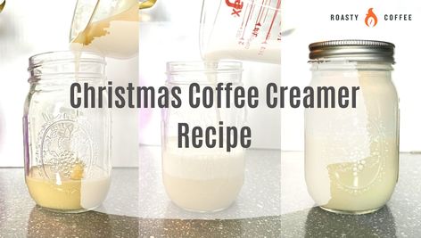 Sugar Cookie Creamer Recipe, Frosted Sugar Cookie Creamer Recipe, Sugar Cookie Coffee Creamer Recipe, Sugar Cookie Creamer, Christmas Coffee Creamer, Homemade Gingerbread Coffee Creamer, Cookie Butter Coffee Creamer, Frothing Coffee Creamer, Make Your Own Flavored Coffee Creamer