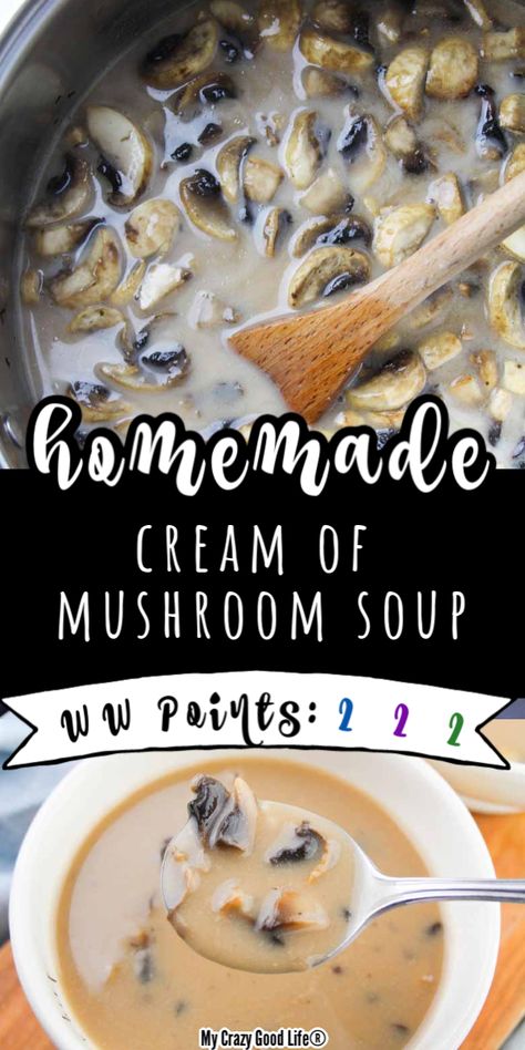 Homemade Condensed Cream Of Mushroom, Emily Enchanted, Homemade Mushroom Soup, Homemade Cream Of Mushroom Soup, Homemade Cream Of Mushroom, Condensed Cream Of Mushroom Soup, Easy Homemade Chili, Homemade Chili Seasoning, Mushroom Soup Recipe