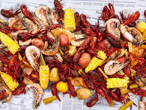 Belle MorizioGrab the newspaper, the Bayou is calling. The post Cajun Seafood Boil appeared first on Saveur. Cajun Boil, Cajun Seafood Boil, Louisiana Seafood, Cajun Seafood, Seafood Boil Recipes, New Orleans Recipes, Citrus Cocktails, Crab Boil, Boiled Food