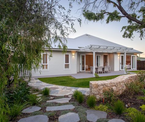 This stunning Dunsborough 'beach shack' by Phil Kelleher Homes features a #COLORBONDsteel #Ultra #ShaleGrey roof in #Lysaght TRIMDEK® profile.   Photographer: Matthew Moyes  #PhilKelleherHomes  #Lysaght #TRIMDEK Beach Shack Exterior, Colorbond Roof, Shale Grey, Stunning Homes, Roof Colors, Beach Shack, House Paint Exterior, House Roof, Tree Bark