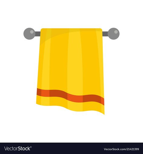 Towel Illustration, Bathroom Towel Rod, Phoneme Segmentation, Infographic Examples, Cartoon Clip, Towel Rod, Bathroom Towel, Drying Towels, Flat Style