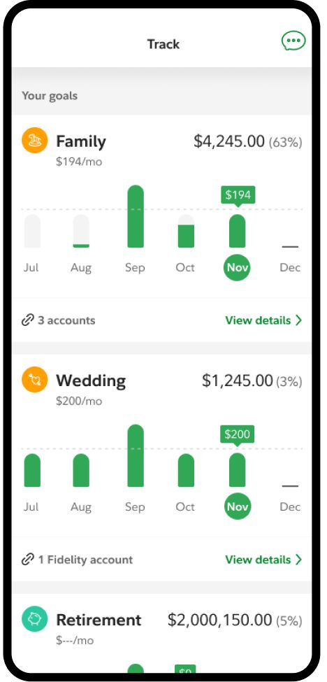 Fidelity Spire | The Smart Saving & Investing App | Fidelity Fidelity Investment, Save And Invest, Savings Money, Investing Apps, Monthly Savings, Doctors Note, Take Money, Set Your Goals, Investing In Stocks