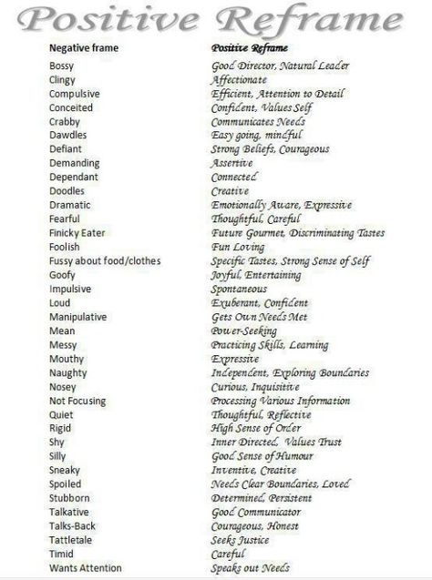 Positive reframing character traits Positive Reframing, Counseling Documentation, Uppfostra Barn, Words Positive, Report Card Comments, School Social Work, Therapy Counseling, Counseling Resources, Family Therapy