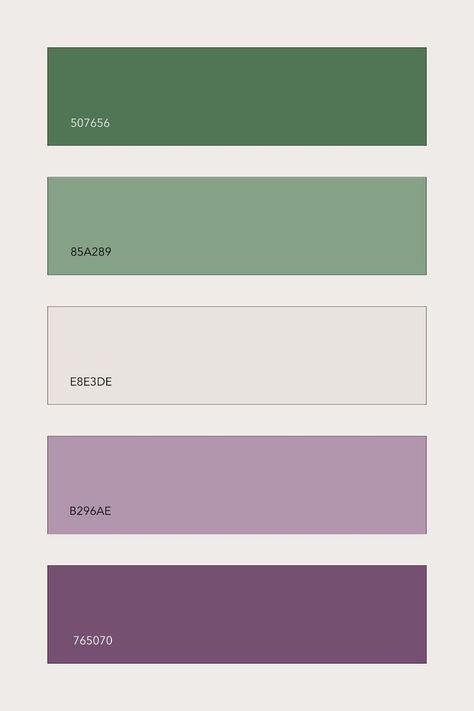 Sage Green Purple Color Palette, Purple And Green Paint Palette, Purple And Green Color Pallete, Purple Green Silver Color Palettes, Green Purple Interior Design, Purple And Green Interior Design, Lilac And Green Color Palette, Pistachio Branding, Purple And Green Colour Palette