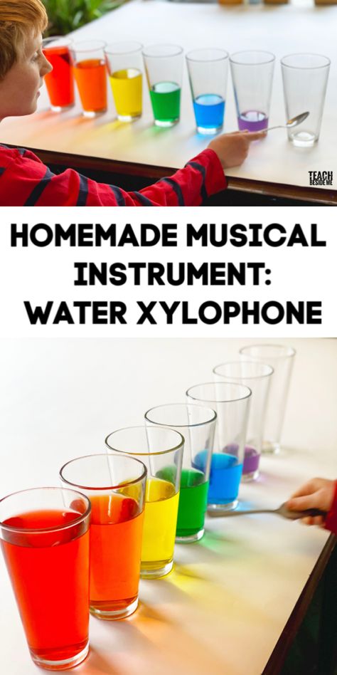 Water Xylophone, Plan 2023, Instrument Craft, Music Activities For Kids, Homemade Musical Instruments, Homemade Instruments, Boomwhackers, Diy Instruments, Preschool Music