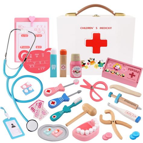 Kids Toys Doctor Set Baby Suitcases Medical Kit Cosplay Dentist Nurse Simulation Medicine Box with Doll Costume Stethoscope Gift-in Doctor Toys from Toys & Hobbies on Aliexpress.com | Alibaba Group Doctor For Kids, Playing Doctor, Medicine Boxes, Medical Kit, Toys For Children, Play House, Toy Sets, Baby Birthday, Toy Store