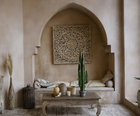 8 idées pour adopter la tendance berbère dans son intérieur - M6 Deco.fr Morroco House, Natural Modern Interior, Natural Interior Design, Brick Backdrops, Natural Interior, About Nature, Diy Garden Furniture, Spa Room, Create Decor