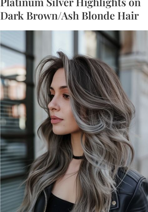 Balayage Asian, Silver Balayage, Balayage Asian Hair, Grey Balayage, Gray Balayage, Silver Highlights, Dark Brunette, Silver Hair Color, Ash Blonde Hair