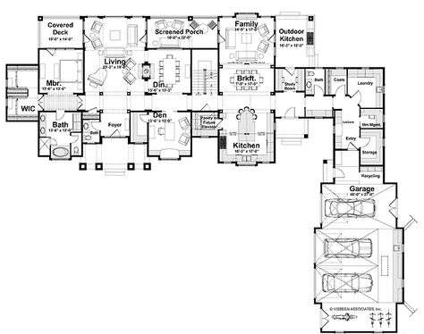 Floor Plans AFLFPW17276 - 2 Story Shingle Home with 6 Bedrooms, 4 Bathrooms and 5,806 total Square Feet L Shaped Homes Plans, Shingle House Plans, L Shaped House Plans, L Shaped House, Victorian House Plans, Bathroom Floor Plans, House Plans One Story, Garage House Plans, Craftsman Style House Plans