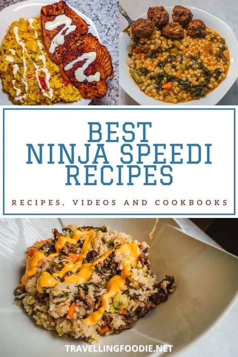 Best Ninja Speedi Recipes - Easy Meals & Rapid Cooker Recipes - Travelling Foodie Air Fryer Recipes Ninja, Ninja Speedi Meals, Chicken Alfredo Fettuccine Recipe, Ninja Cooking System, Ninja Cooking System Recipes, Fettuccine Alfredo Recipes, Ninja Recipes, Italian Soup, Recipe Videos