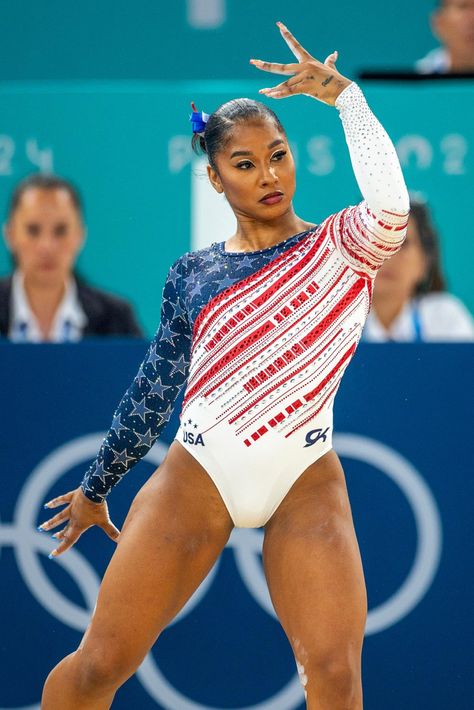 Why Jordan Chiles Decided to Compete in the 2024 Paris Olympics Jordan Chiles Gymnastics, Gymnastics Pics, Black Gymnast, Gymnastics Stunts, Fire Photos, Jordan Chiles, Steffi Graf, Female Sports, Olympics 2024