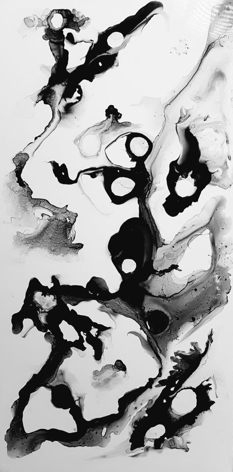 Ink Experiments Art, Painting With Ink And Water, Black Ink Abstract Art, India Ink Illustration, Abstract Ink Drawing, Black Ink Art Abstract, Ink Splatter Art, Abstract Ink Painting, India Ink Art Ideas