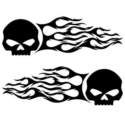 Harley Davidson Decals Graphics, Biker Svg Vinyl Decals, Flame Sticker, Motorcycle Stickers Design Vinyls, Skulls With Flames, Bike Decals, Flame Decals Cars, Harley Davidson Decals, Skull Vinyl Decals