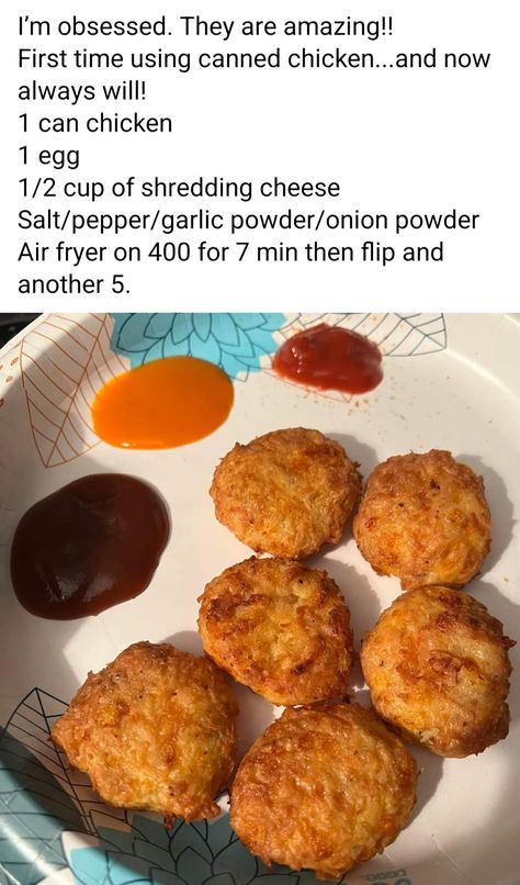 Keto Chicken Patties, Why Her, Chicken Patties, Love Simple, Air Fryer Dinner Recipes, Bariatric Recipes, Think Food, Air Fryer Recipes Easy, Air Fryer Recipes Healthy