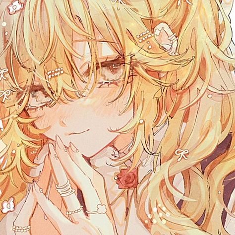 Yellow Pfp, Girl With Blonde Hair, 캐릭터 드로잉, Pretty Drawings, Arte Inspo, Cute Doodle Art, Dreamy Art, Cute Profile Pictures, Cute Anime Wallpaper