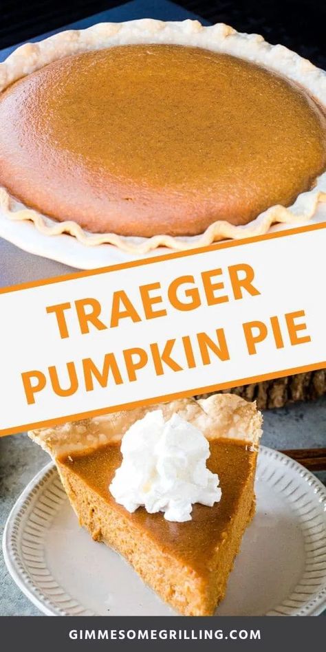 Smoked Pumpkin, Vaporub Uses, Easy Holiday Dessert, Traeger Cooking, Traeger Grill Recipes, Vicks Vaporub Uses, Easy Holiday Desserts, Pellet Smoker, Pumpkin Pie Mix