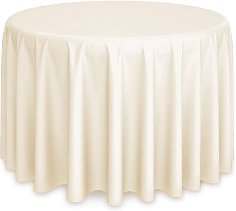 Amazon.com: Lann's Linens - 10 Premium 120" Round Tablecloths for Wedding/Banquet/Restaurant - Polyester Fabric Table Cloths - Ivory : Home & Kitchen 120 Round Tablecloth, Round Tablecloths, Wedding Table Linens, Fabric Table, Wedding Banquet, Table Cloths, Pet Training, Buffet Table, Round Tablecloth