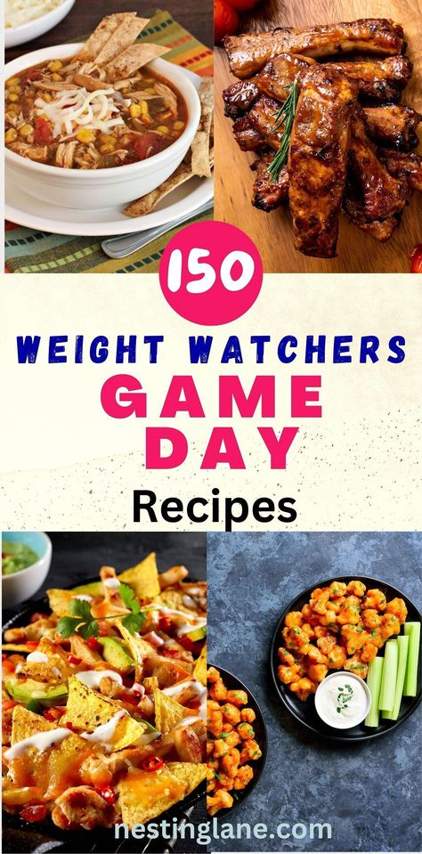 Elevate your football party with a lineup of 150 WW-friendly game day recipes that are sure to be a hit. Delight your guests with tasty, health-conscious dishes that keep the points low but the flavor high. Whether it's the Super Bowl or a casual game day get-together, these recipes make it simple to enjoy delicious food without straying from your Weight Watchers goals. Enjoy the game and the company with these winning options. Super Bowl Foods Healthy, Soft Super Bowl Foods, Super Bowl Food For 2, Super Bowl Healthy Party Food, Ww Friendly Super Bowl Snacks, Ww Football Food, Healthy Superbowl Snacks Clean Eating Super Bowl Recipes, Weight Watcher Football Party Food, Ww Game Day Food