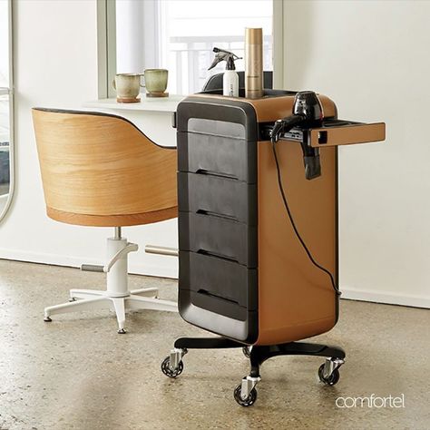 Salon Trolley Cart Ideas, Hairdressing Trolley, Salon Cart, Hair Salon Equipment, Hairdressing Chairs, Suite Ideas, Salon Trolley, Esthetics Room, Beauty Salon Furniture