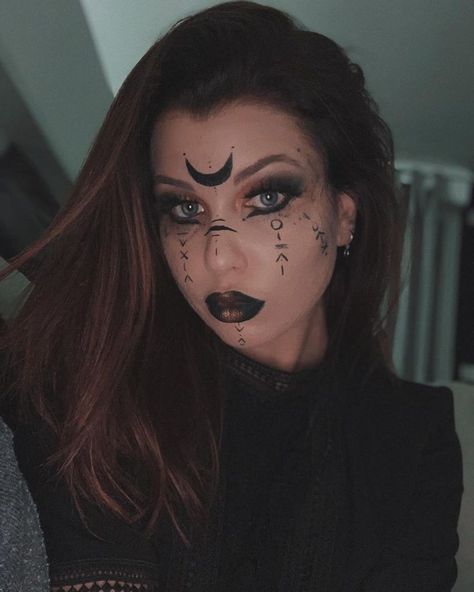 Dark Elf Makeup, Viking Makeup, Witchy Makeup, Maquillage Halloween Simple, Spooky Makeup, Halloween Makeup Witch, Halloweenský Makeup, Holloween Makeup, Makeup Dark