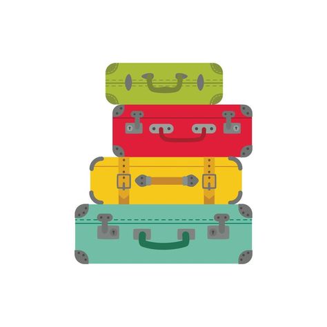 Luggage Clipart, Baggage Claim, Luggage Straps, Graphic Design Advertising, Travel Nature, Painted Shoes, Design Advertising, Suitcases, Visual Identity