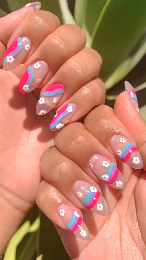 Pride Flag Nails Designs, June Pride Nails, Pride Nails Aesthetic, Bi Nails Designs, Lgbtq Nails Acrylic, Subtle Bi Pride Nails, Pride Nails Subtle, Pride Themed Nails, Trans Nail Art