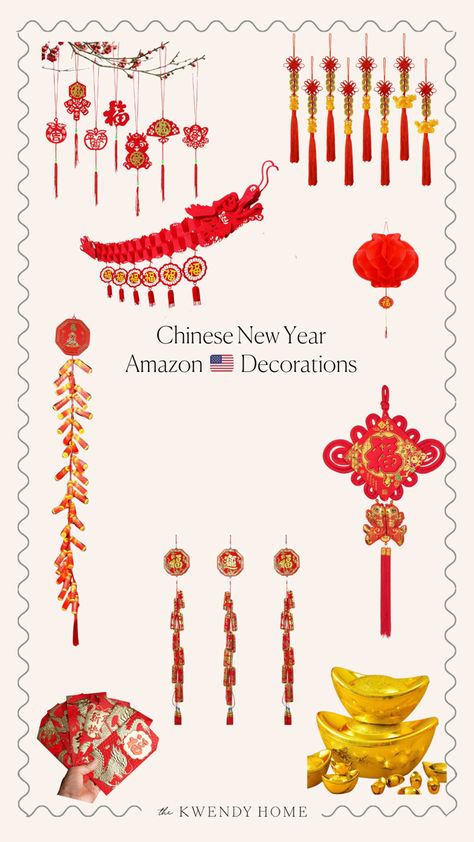 Amazon US 🇺🇸 shop link to Chinese Lunar New Year festive lucky decorations! Firecrackers, faux cherry blossoms and plum branches, ignots, lanterns, red pockets and more! Chinese Lunar New Year, Red Pocket, Plum Blossom, Lunar New Year, Lunar New, Cherry Blossoms, Festival Decorations, Chinese New Year, Photo Booth