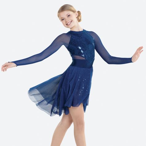 Sequin Dance Costume, Dance Costume Lyrical, Dance Lyrical, Praise Dance Dresses, Dance Costumes Ballet, Dance Recital Costumes, Lyrical Dresses, Blues Dance, Contemporary Dance Costumes