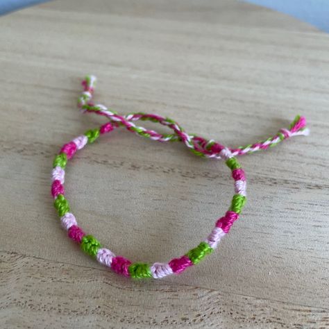 A Handmade Bracelet Or Anklet Woven With Shades Of Pink And Green Colors. A Friendship Or Statement Bracelet Perfect For This Summer! Approx. 9 Inches/ 30 Centimeters Long. 10 Woven Bracelets For $25. Acotar Azriel, Halloween Charm Bracelet, Arm Cuff Bracelet, Silver Money Clip, Butterfly Charm Bracelet, Cultured Pearl Bracelet, Pink Head, Orange Bracelet, Metal Cuff Bracelet