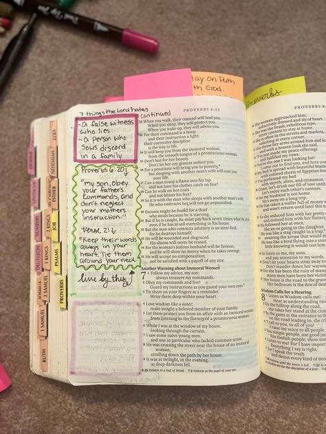 Proverbs 4 Bible Journaling, Proverbs 3 Bible Journaling, Proverbs 6 Bible Journaling, Proverbs 5 Bible Journaling, Bible Journaling Highlighting Key, Proverbs 6, Proverbs 16:9 Bible Journaling, Jesus Bible, Bible Journal Notes