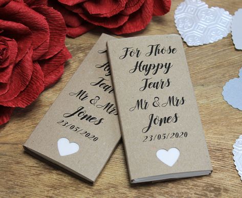 Happy Tears Luxury Wedding Tissues - Wedding Favour Ideas - Personalised Gift in Shabby Chic Customised Favour Wedding Decoration Tissues Wedding, For Your Happy Tears, Wedding Favour Ideas, Wedding Tissues, Favour Ideas, Elegant Wedding Favors, Craft Card, Wedding Favors Cheap, Shabby Chic Crafts