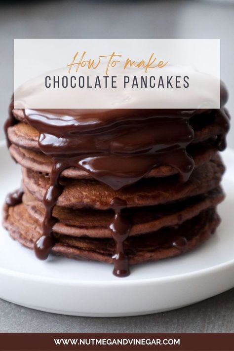 Make Ahead Brunch Recipes, Cocoa Powder Recipes, Light And Fluffy Pancakes, Easy Breakfast Brunch, Family Desserts, Easy Brunch Recipes, Vegetarian Desserts, Chocolate Pancakes, Rich Chocolate Cake