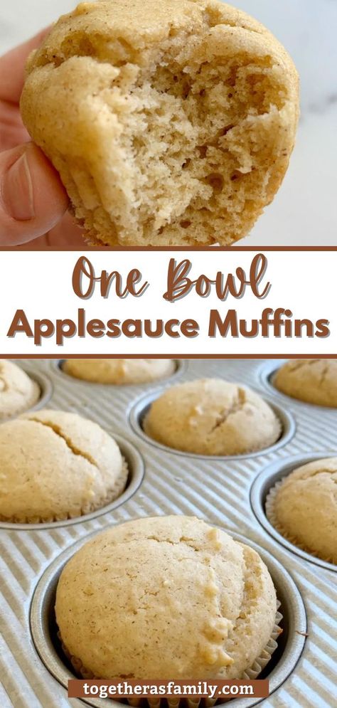 Apple Peeler Corer Slicer Recipes, Healthy Breakfast Baking Recipes, Whole Milk Yogurt Recipes Baking, Healthy Muffins Recipes Easy, Milk Free Muffins, Baking To Share, Finger Food For One Year Old, Strawberry Applesauce Muffins, Baking With Applesauce Healthy