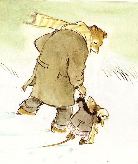 GABRIELLE VICENTE : Ernest And Celestine, Winter Illustration, Childrens Books Illustrations, Art Et Illustration, Children's Literature, Cute Bear, Childrens Illustrations, Childrens Art, Pulp Fiction