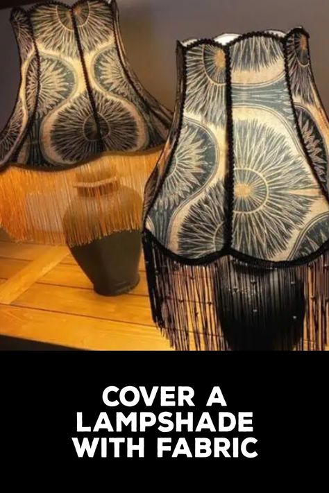 How to Cover a Lampshade With Fabric Cover A Lampshade, Covering Lampshades With Fabric, How To Cover A Lampshade, Cover Lamp Shade With Fabric, How To Cover A Lampshade With Fabric, Covering A Lampshade With Fabric, How To Recover Lampshade With Fabric, Frabric Lamp Shades, Cover Lampshade