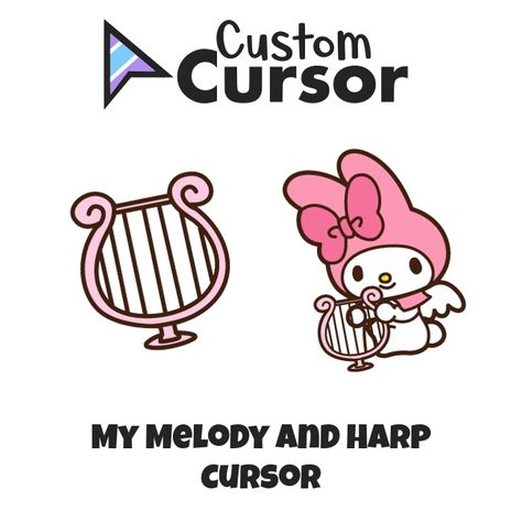 My Melody is a beautiful white rabbit, the best friend of Hello Kitty, created by Sanrio. The cute cursor for a mouse with My Melody and Harp! Custom Cursor is #1 for cursors! Cute Cursor, Big Decorations, Hello Sanrio, Custom Cursor, Ipad Hacks, Chrome Web, Aesthetic Things, Roblox Fits, Red Hood