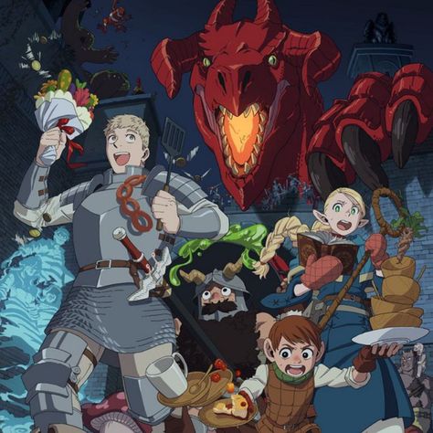 The premiere of the anime series "Dungeon of Goodies" (Dungeon Meshi) will take place on January 4. The anime will air two anime seasons in a row. Anime Chart, Saori Hayami, Dungeon Anime, Studio Trigger, Delicious In Dungeon, Chrono Trigger, Accel World, Anime Dvd, Dungeon Meshi