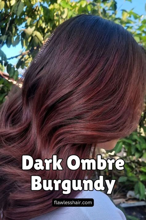 Dark Ombre Burgundy Ombre Burgundy, Dark Ombre, Low Maintenance Hair, The Salon, All Eyes, Hair Color Ideas, All About Eyes, Low Maintenance, Too Much