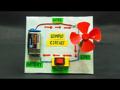 Simple Physics Projects, Sci Project Ideas, Simple Electronics Projects Diy, Physic Project Ideas, Simple Electric Circuit Projects, Simple Circuit Projects For Kids, Easy Science Projects For Kids School, Circuit Projects For Kids, Physics Projects High School